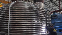 Gas fired autoclave heating coil